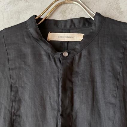 suzuki takayuki band-sleeve tunic ʥ業 Хɥ꡼ ˥åBlack