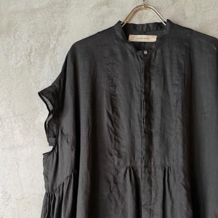 suzuki takayuki band-sleeve tunic ʥ業 Хɥ꡼ ˥åBlack