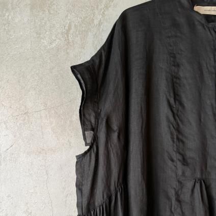 suzuki takayuki band-sleeve tunic ʥ業 Хɥ꡼ ˥åBlack