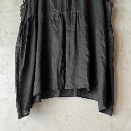 suzuki takayuki band-sleeve tunic ʥ業 Хɥ꡼ ˥åBlack