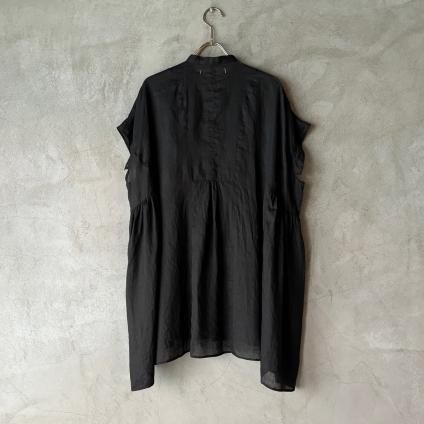 suzuki takayuki band-sleeve tunic ʥ業 Хɥ꡼ ˥åBlack