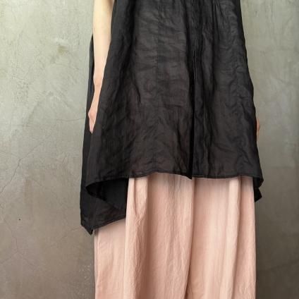 suzuki takayuki band-sleeve tunic ʥ業 Хɥ꡼ ˥åBlack