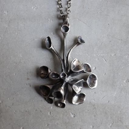 1974ǯ ϥ̡ͥ  С ʪ ͥå쥹 1974 Hannu Ikonen for Valo-Koru Silver Plant Necklace
