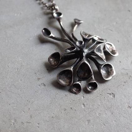 1974ǯ ϥ̡ͥ  С ʪ ͥå쥹 1974 Hannu Ikonen for Valo-Koru Silver Plant Necklace