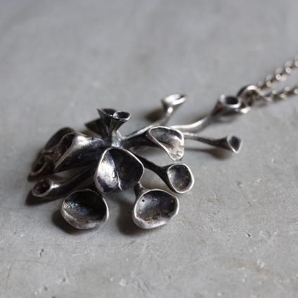 1974ǯ ϥ̡ͥ  С ʪ ͥå쥹 1974 Hannu Ikonen for Valo-Koru Silver Plant Necklace