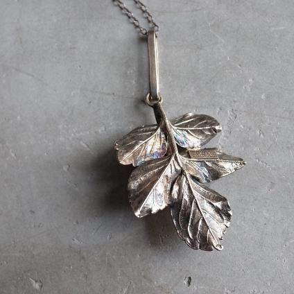 ơ ե˥ С ʪ ͥå쥹Vintage Flora Danica Silver-gilt Plant Necklace