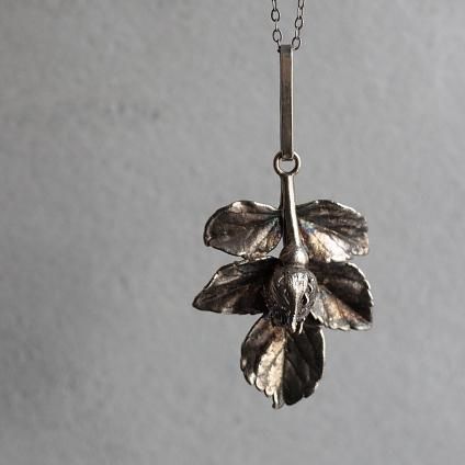 ơ ե˥ С ʪ ͥå쥹Vintage Flora Danica Silver-gilt Plant Necklace