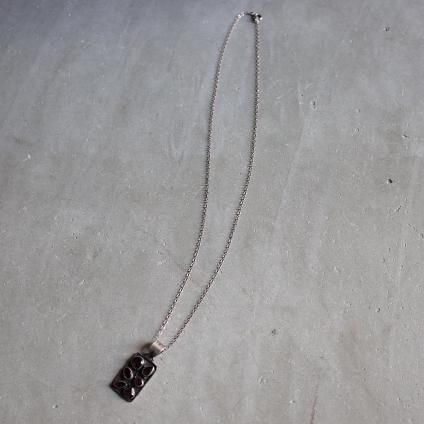 ơ ͥå С ץ졼 ͥå쥹Vintage Garnet Silver Plate Necklace