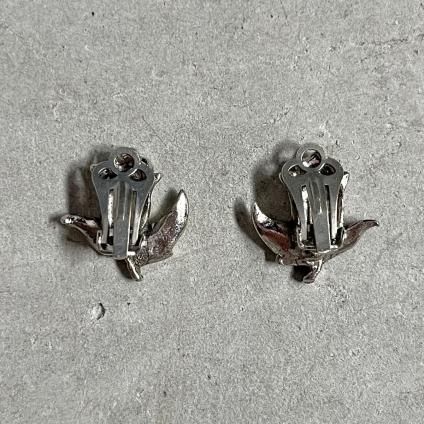 1940-50ǯ ޡ ᥿ ʥڥ 塼å  (1940~50's Marcasite Metal EnamelPaint Tulip Earring)