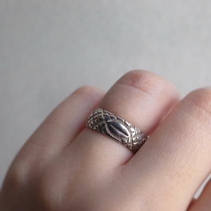 1881ǯ С ꡼ Х 󥰡1881 Silver Leaf Band Ring