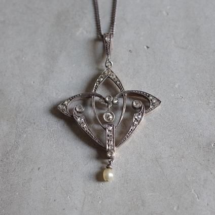 Edwardian 18K Diamond / Pearl Necklaceʥɥǥ 18K  ѡ ͥå쥹