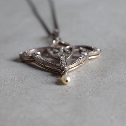 Edwardian 18K Diamond / Pearl Necklaceʥɥǥ 18K  ѡ ͥå쥹