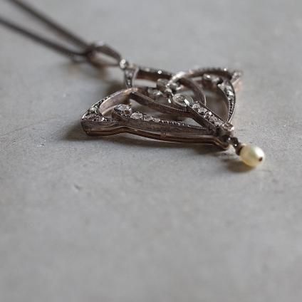 Edwardian 18K Diamond / Pearl Necklaceʥɥǥ 18K  ѡ ͥå쥹