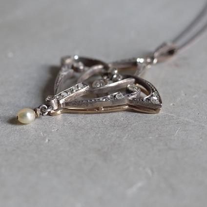 Edwardian 18K Diamond / Pearl Necklaceʥɥǥ 18K  ѡ ͥå쥹