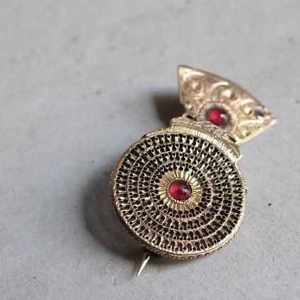 硼-ȥꥢ ᥿ ץѡ ֥Georgian-Victoria Metal Fob Watch Parts Brooch