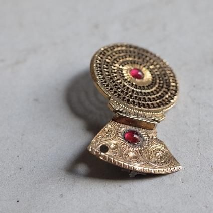 硼-ȥꥢ ᥿ ץѡ ֥Georgian-Victoria Metal Fob Watch Parts Brooch