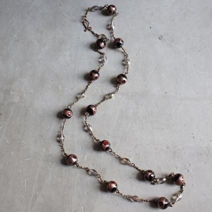 1930年代 ガラスビーズ ロング ネックレス（1930's Glass Beads