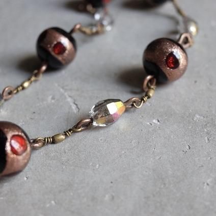 1930ǯ 饹ӡ  ͥå쥹1930's Glass Beads Long Necklace