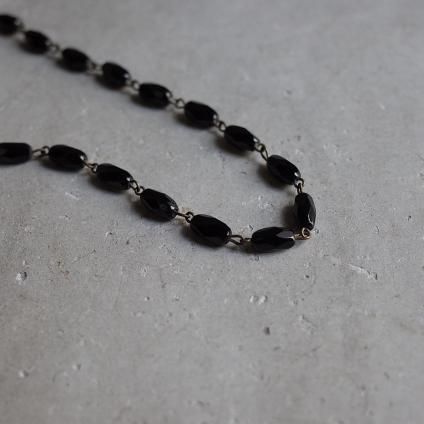 եå ꥢ饹  ͥå쥹French Jet Clear Glass Long Necklace