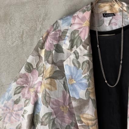 U.S. ヴィンテージ 花柄 プリント ジャケット(Vintage Floral U.S. ヴィンテージ 花柄 プリント ジャケット(Vintage Floral