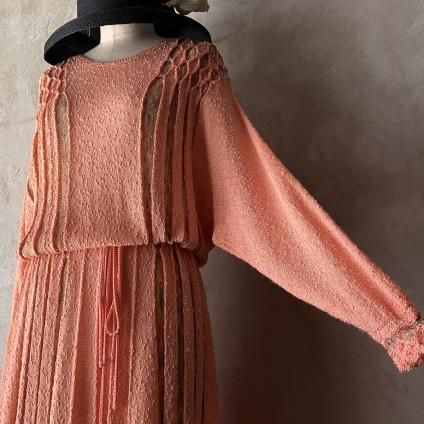 󥰥 ơ 3D˥å ɥ쥹England Vintage Knit Dress 
