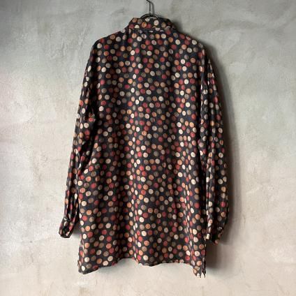 ơ 륯 ɥå ץ ġVintage Silk Dot Print Shirt