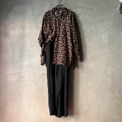 ơ 륯 ɥå ץ ġVintage Silk Dot Print Shirt