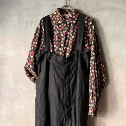 ơ 륯 ɥå ץ ġVintage Silk Dot Print Shirt