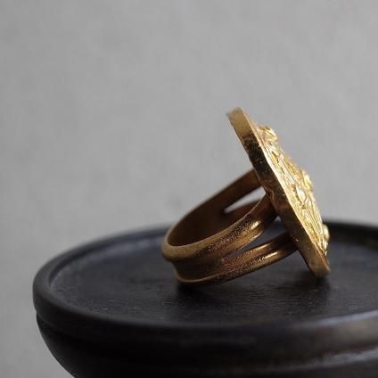 1940-50ǯ ơ  ᥿  1940-50's Vintage Gold Metal Ring
