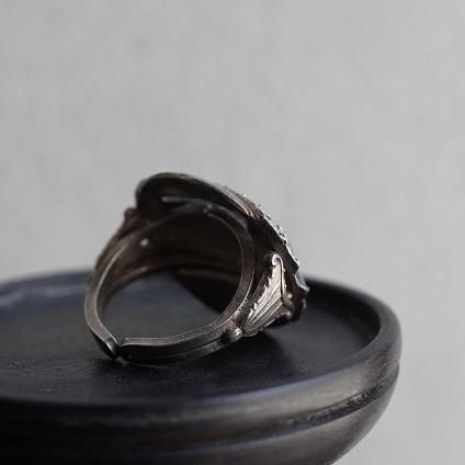 1930ǯ ͡ߥåȥ졼 ᥿ ޡ 饤  1930's Vintage Rene Mittler Metal Marcasite Line Ring