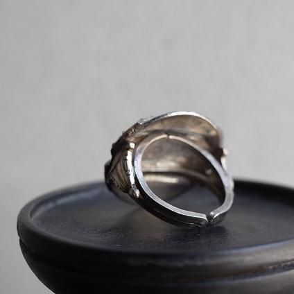 1930ǯ ͡ߥåȥ졼 ᥿ ޡ 饤  1930's Vintage Rene Mittler Metal Marcasite Line Ring