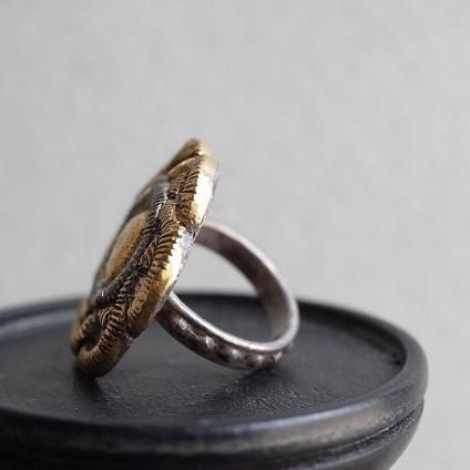 1940-50ǯ ͡ߥåȥ졼 ᥿ ե  1940-50's Vintage Rene Mittler Flower Metal Ring