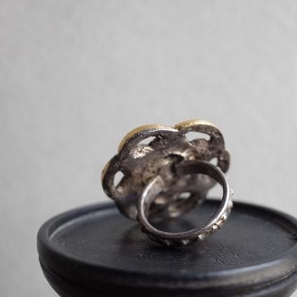 1940-50ǯ ͡ߥåȥ졼 ᥿ ե  1940-50's Vintage Rene Mittler Flower Metal Ring
