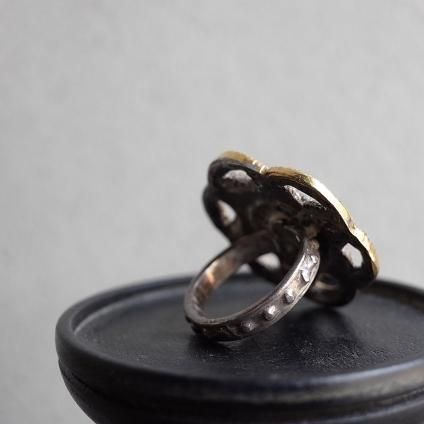 1940-50ǯ ͡ߥåȥ졼 ᥿ ե  1940-50's Vintage Rene Mittler Flower Metal Ring