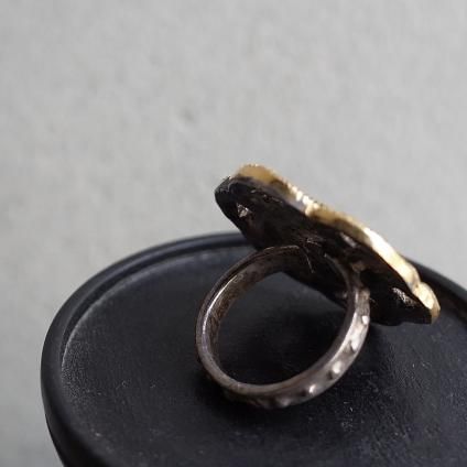 1940-50ǯ ͡ߥåȥ졼 ᥿ ե  1940-50's Vintage Rene Mittler Flower Metal Ring