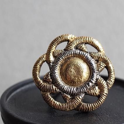1940-50ǯ ͡ߥåȥ졼 ᥿ ե  1940-50's Vintage Rene Mittler Flower Metal Ring