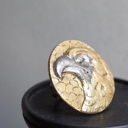 1940-50ǯ ơ ᥿   1940-50's Vintage Metal Eagle Ring