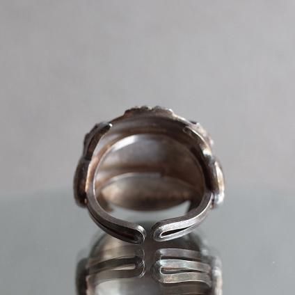 1930ǯ ͡ߥåȥ졼 ᥿ ޡ  1930's Vintage Rene Mittler Metal Marcasite Ring