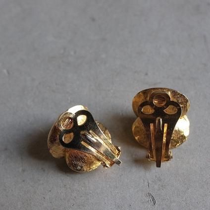 1960ǯ ᥿ 饹 󥰡1960's Vintage Metal glass  Earrings