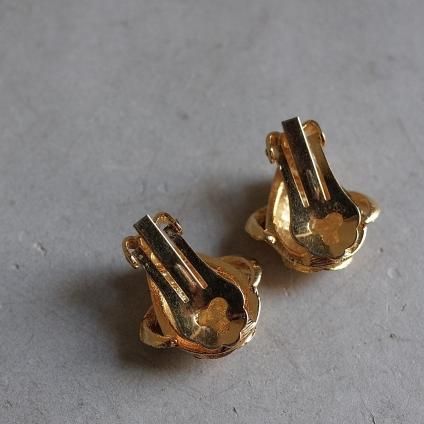 1960ǯ ᥿ ꥢȡ 󥰡1960's Vintage Metal Clearstone  Earrings