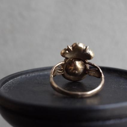 ȥꥢ 18  ӡե  󥰡Victorian 18KYG Diamond Ruby Sapphire Claddagh Ring