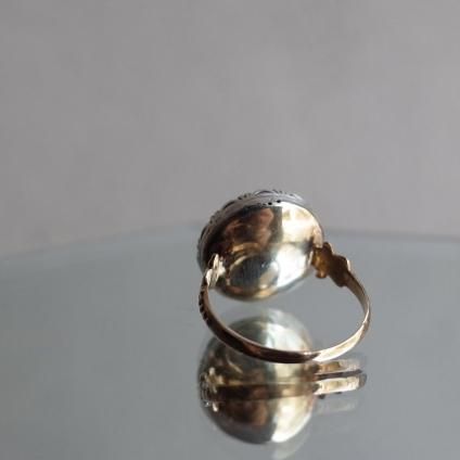 ȥꥢ 18 ͥå  󥰡Victorian 18K Garnet Diamond Ring