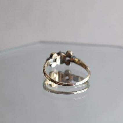 硼 15 ѡ ӡ  󥰡Georgian 15K Opal Ruby Emerald Ring
