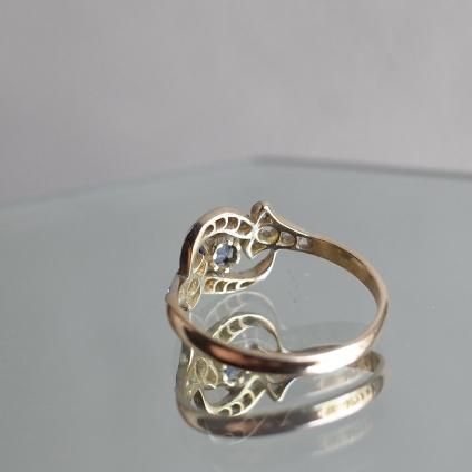 1900 -1920's 18 ץ ե  󥰡1900 -1920's 18K Pt Sapphire Diamond Ring