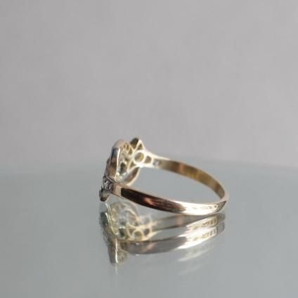 1900 -1920's 18 ץ ե  󥰡1900 -1920's 18K Pt Sapphire Diamond Ring