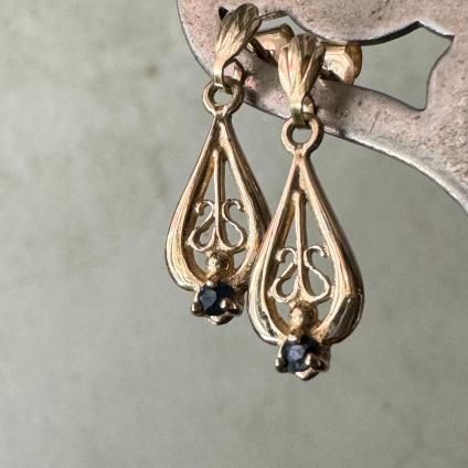ơ  ե 󥰥ԥYG Sapphire Earrings