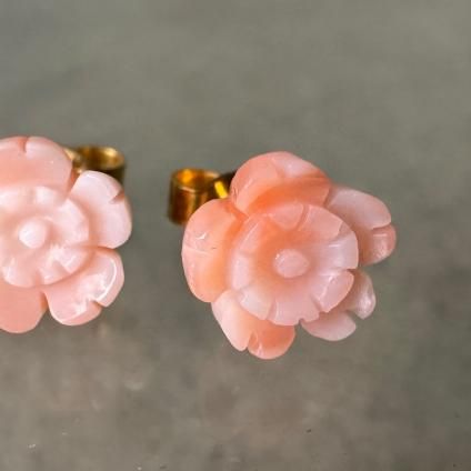 1968-69ǯ 9  եԥ9KYG Coral Earrings