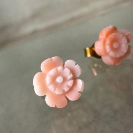 1968-69ǯ 9  եԥ9KYG Coral Earrings