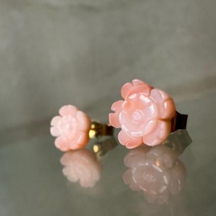 1968-69ǯ 9  եԥ9KYG Coral Earrings
