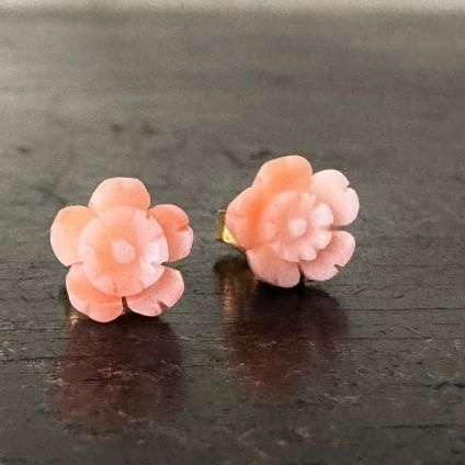 1968-69ǯ 9  եԥ9KYG Coral Earrings